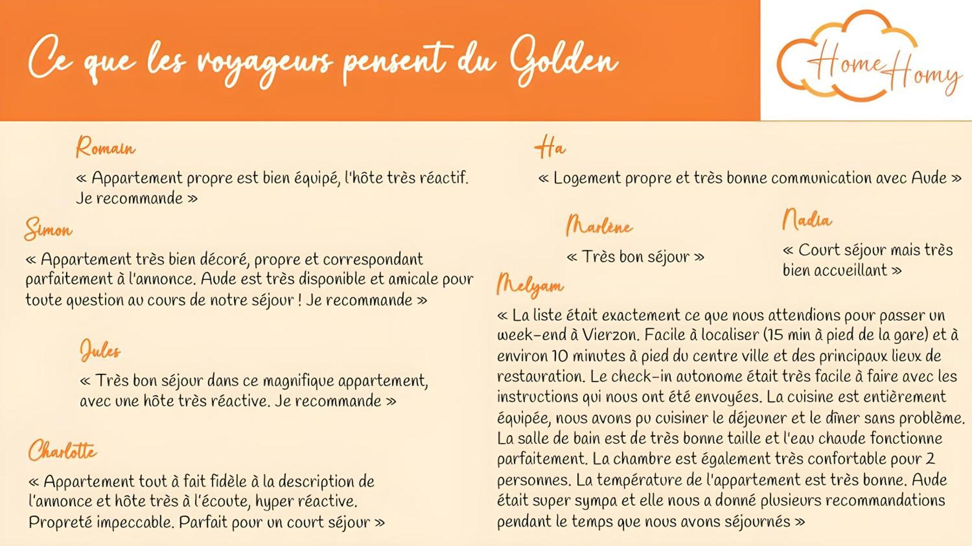 Le Golden - Home Homy Vierzon Eksteriør billede